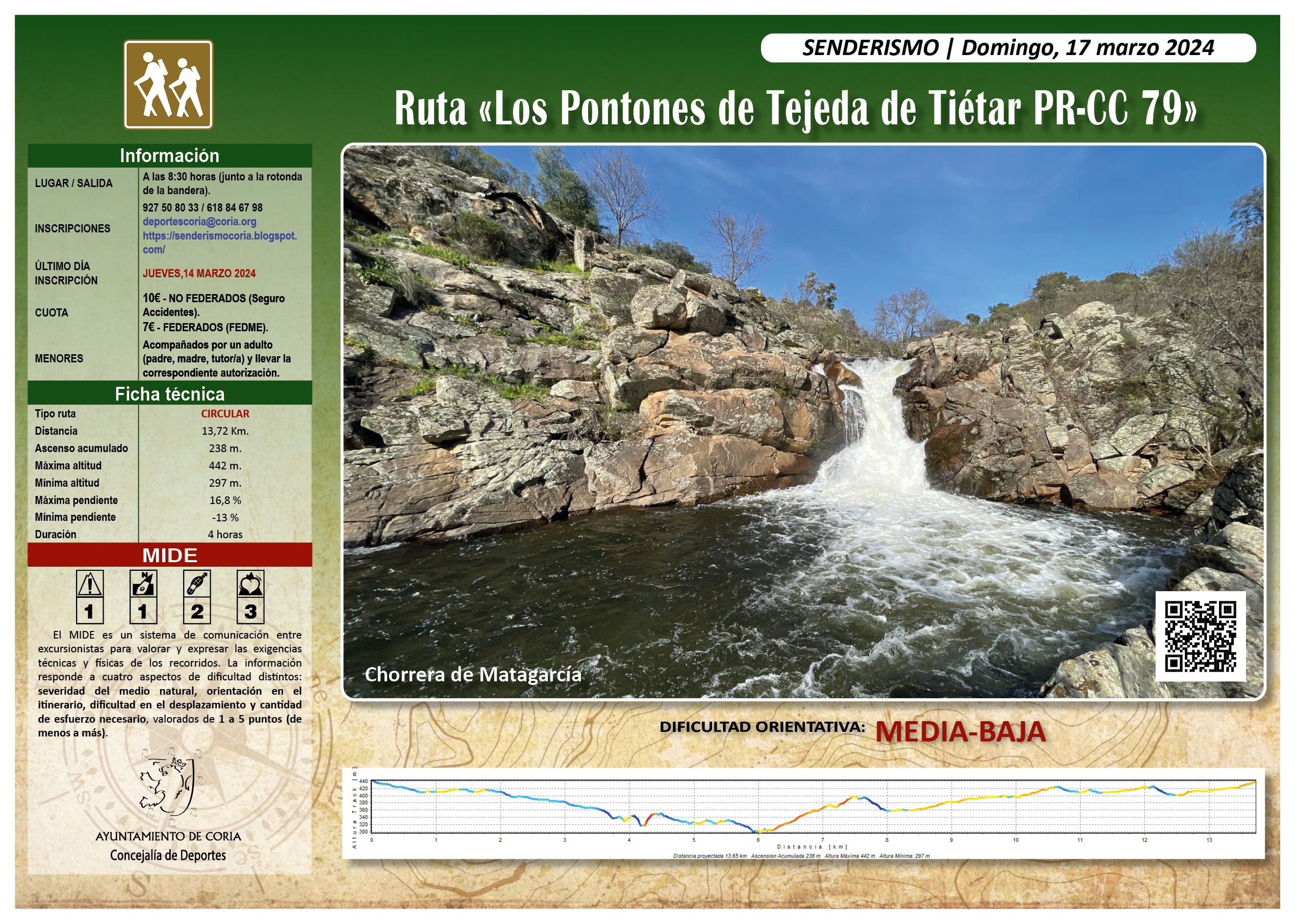 El Ayuntamiento prepara una ruta de senderismo para el día 17 de marzo