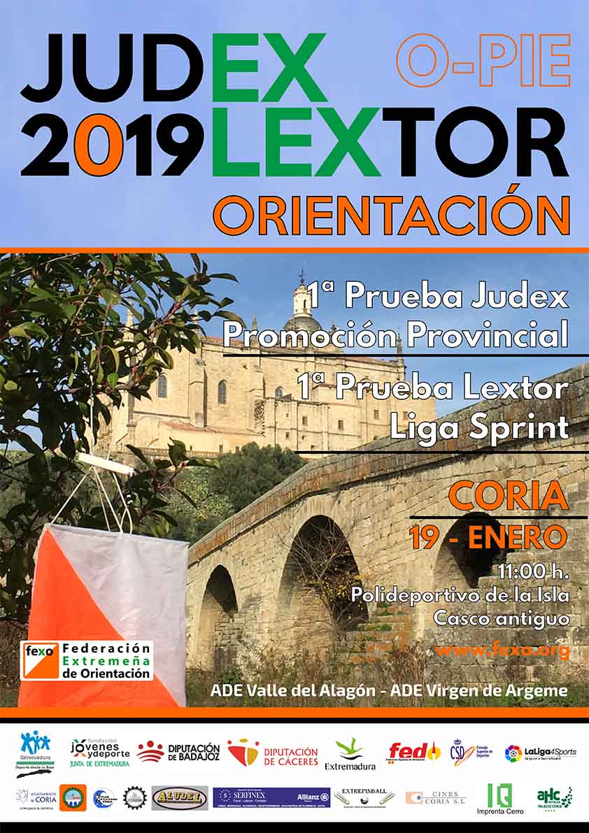 La Ciudad de Coria acogerá por primera vez, una prueba Judex de Orientación