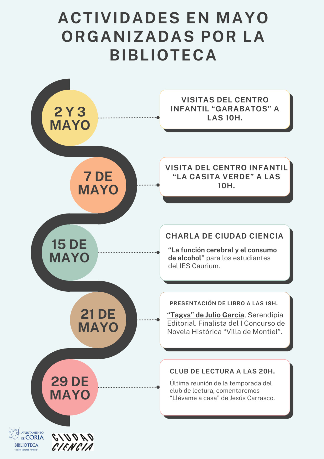 La biblioteca prepara mayo con actividades con todos los públicos