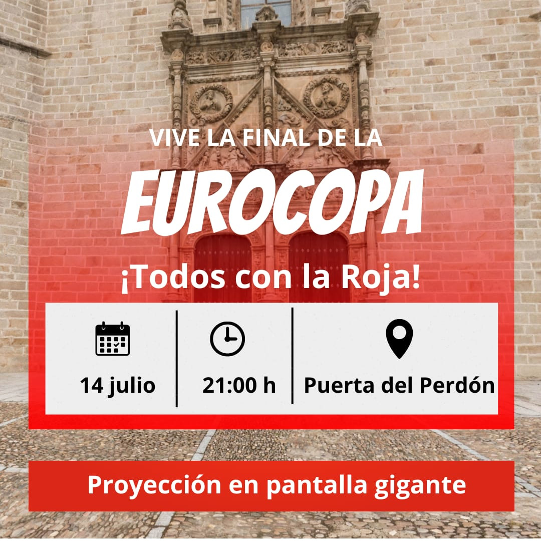Coria instalará una pantalla gigante para ver la final de la Eurocopa