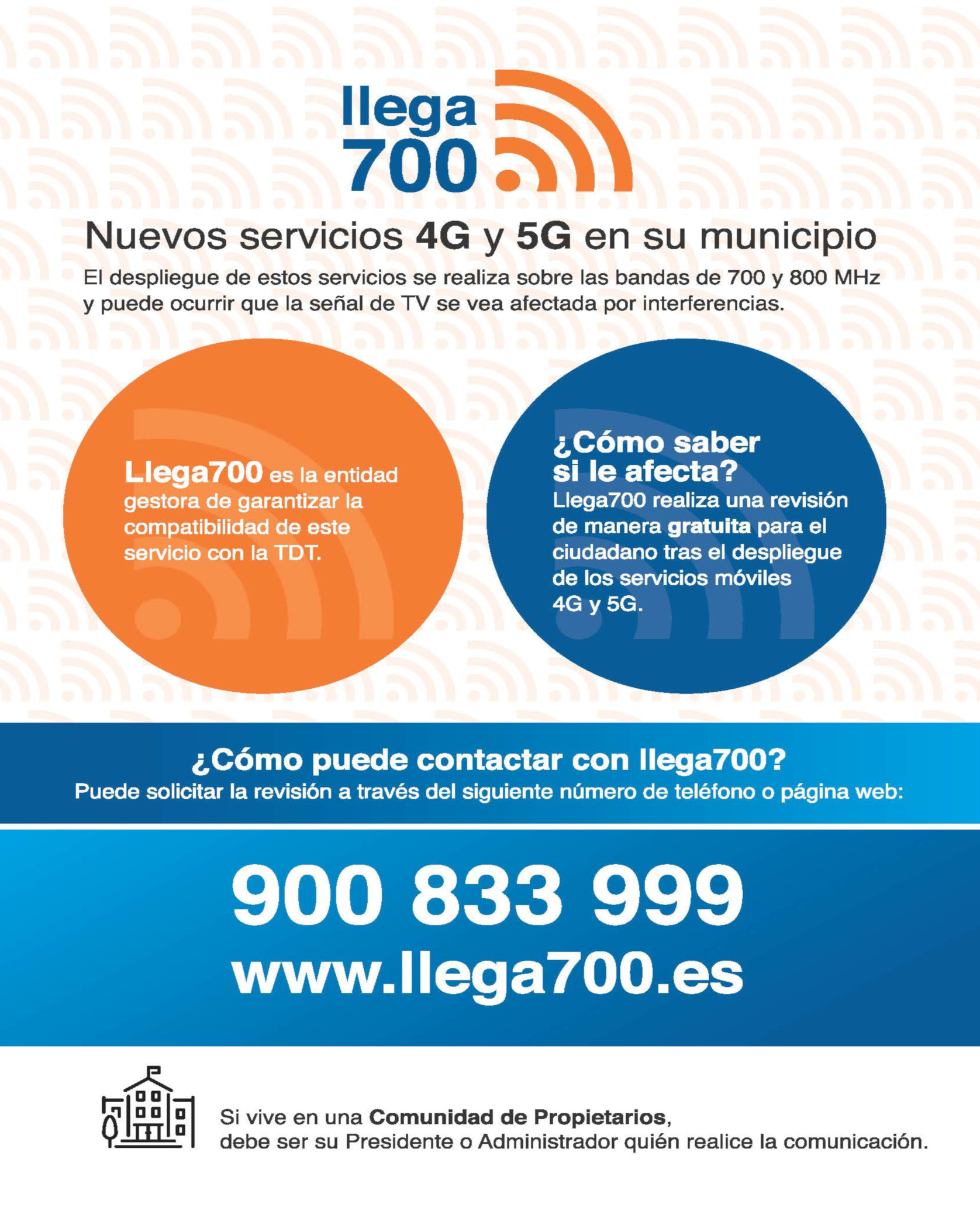 La empresa Llega 700 informa que en los próximos días va a tener lugar la activación de la red móvil de nueva generación