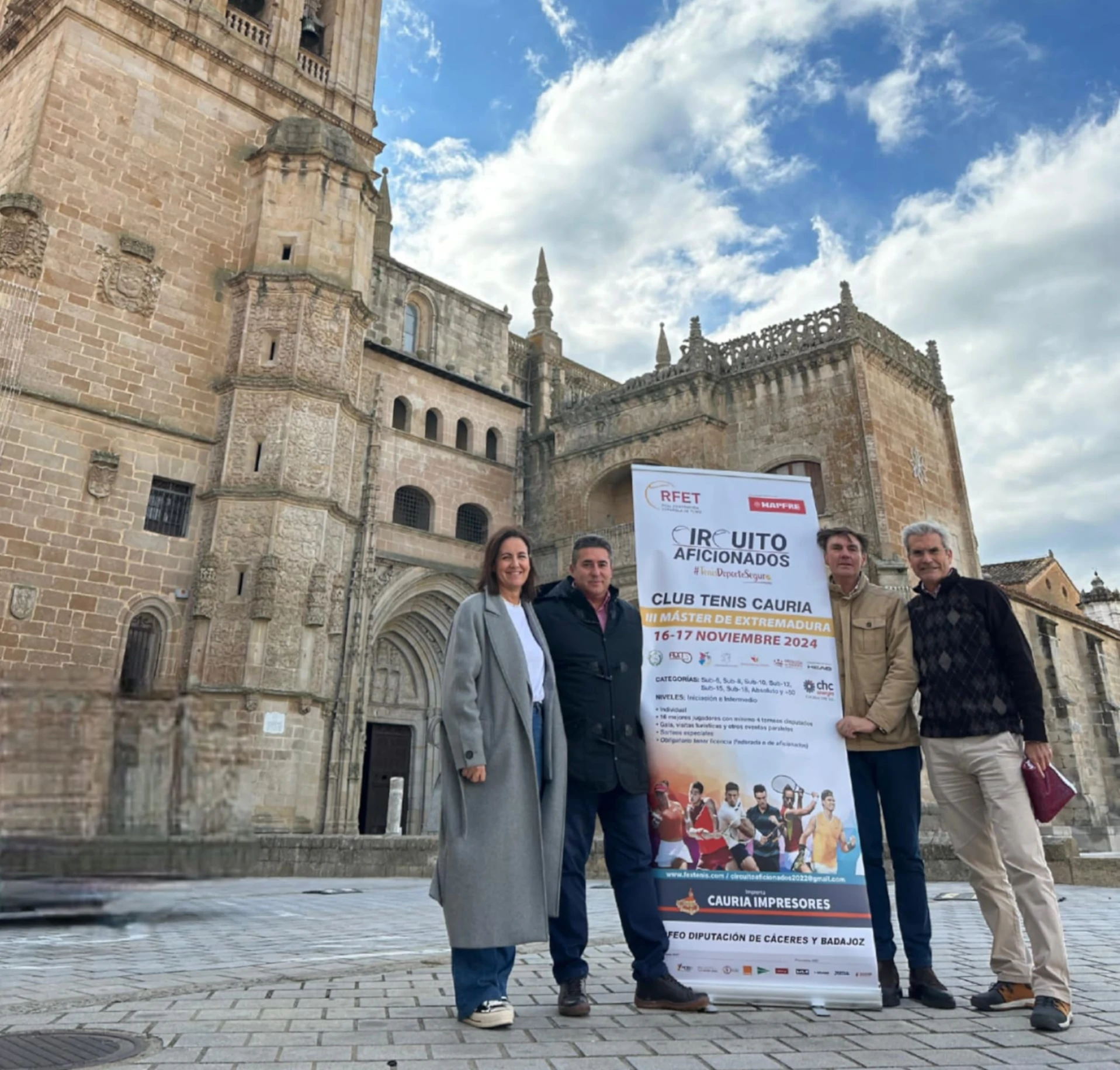 La ciudad de Coria acogerá nuevamente el III Máster de Tenis de Extremadura del Circuito para aficionados de la Real Federación Española de Tenis