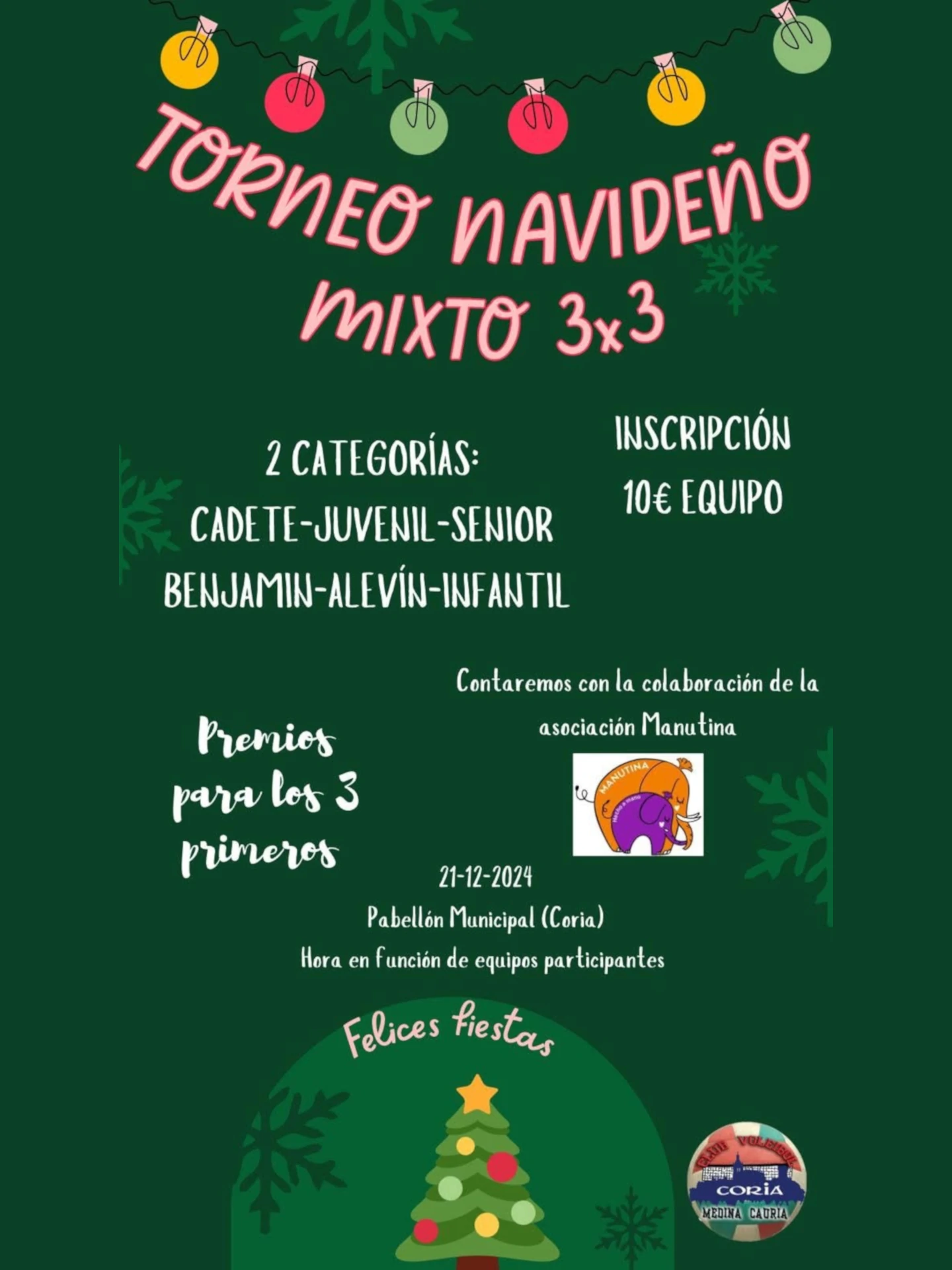 Torneo 3X3 Mixto de Voleibol