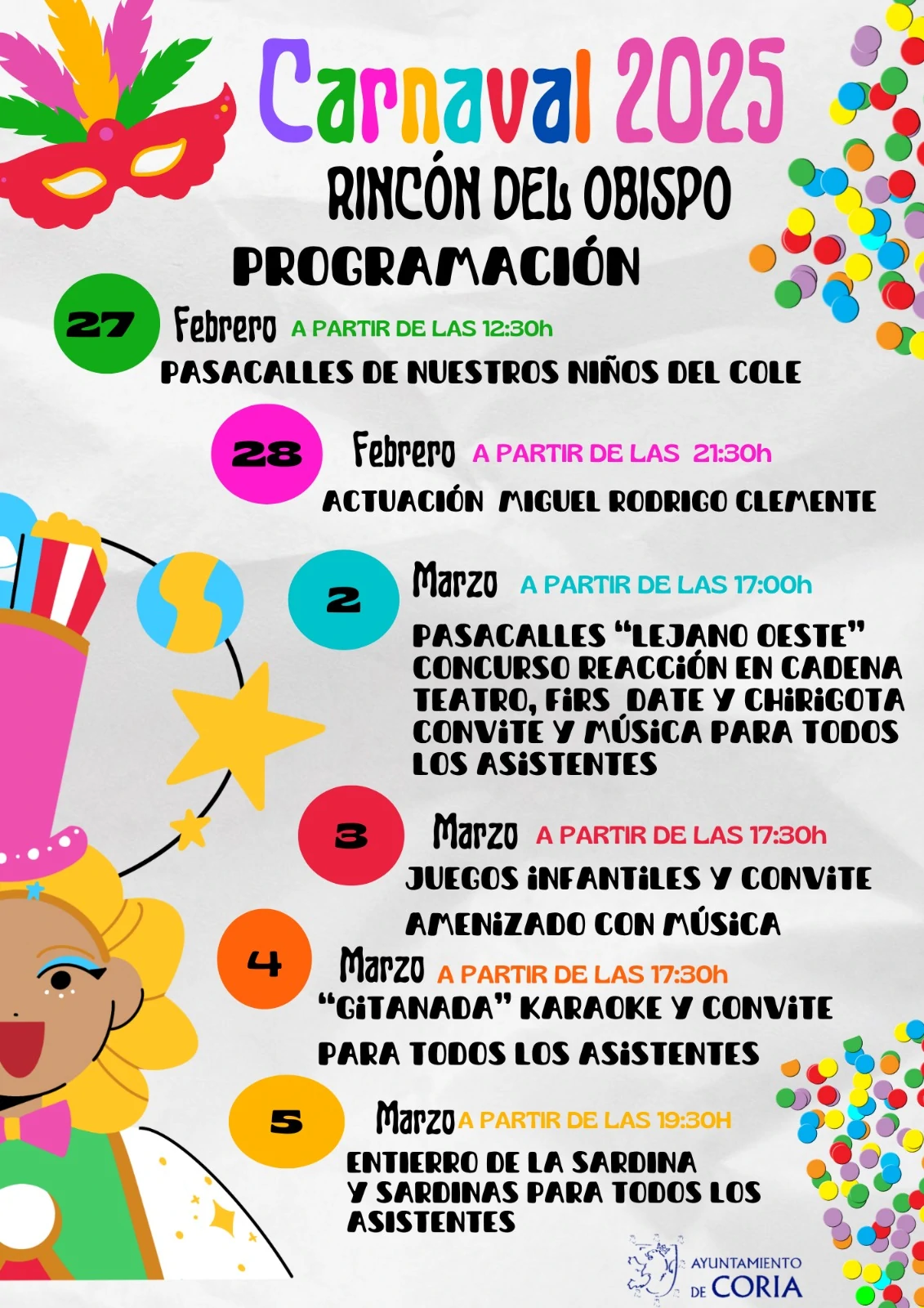 Carnaval 2025 en Rincón del Obispo