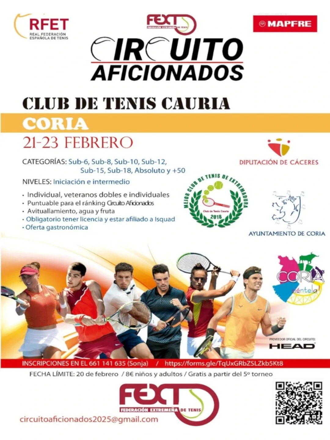 Circuito Aficionados de Tenis 2025