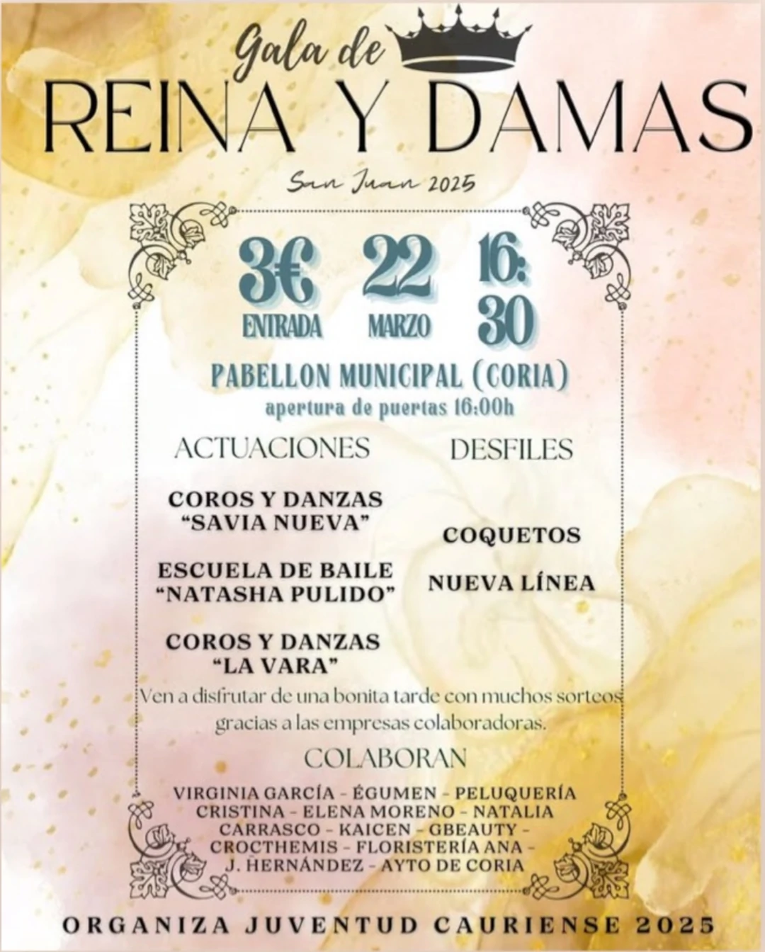 Gala Reina y Damas San Juan 2025