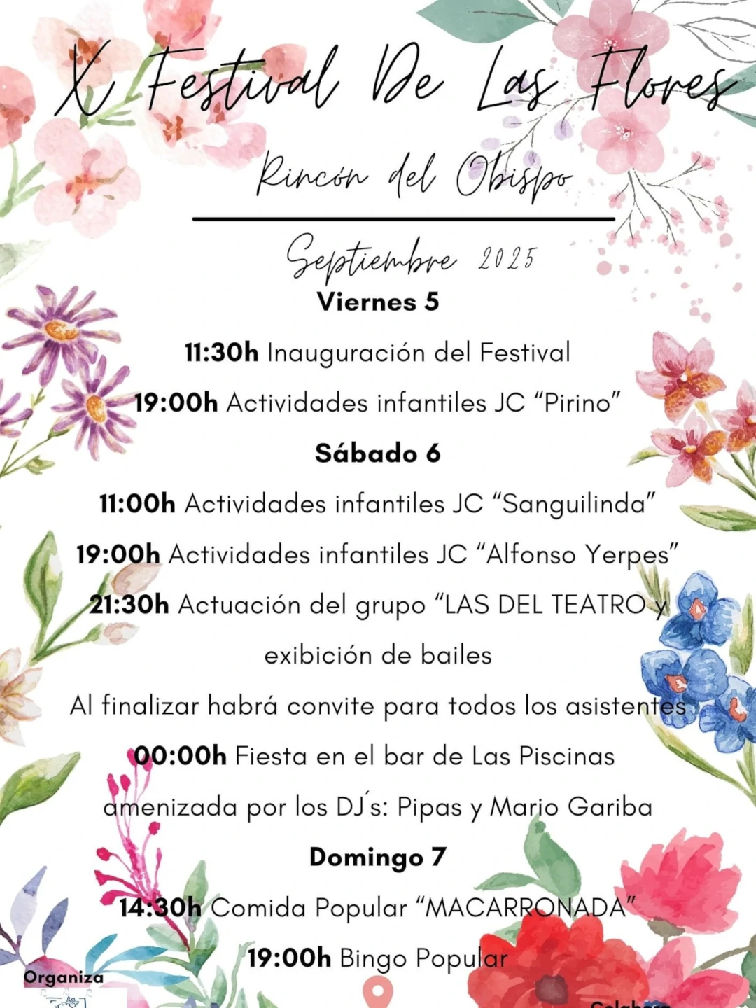 X Festival de las Flores en Rincón del Obispo