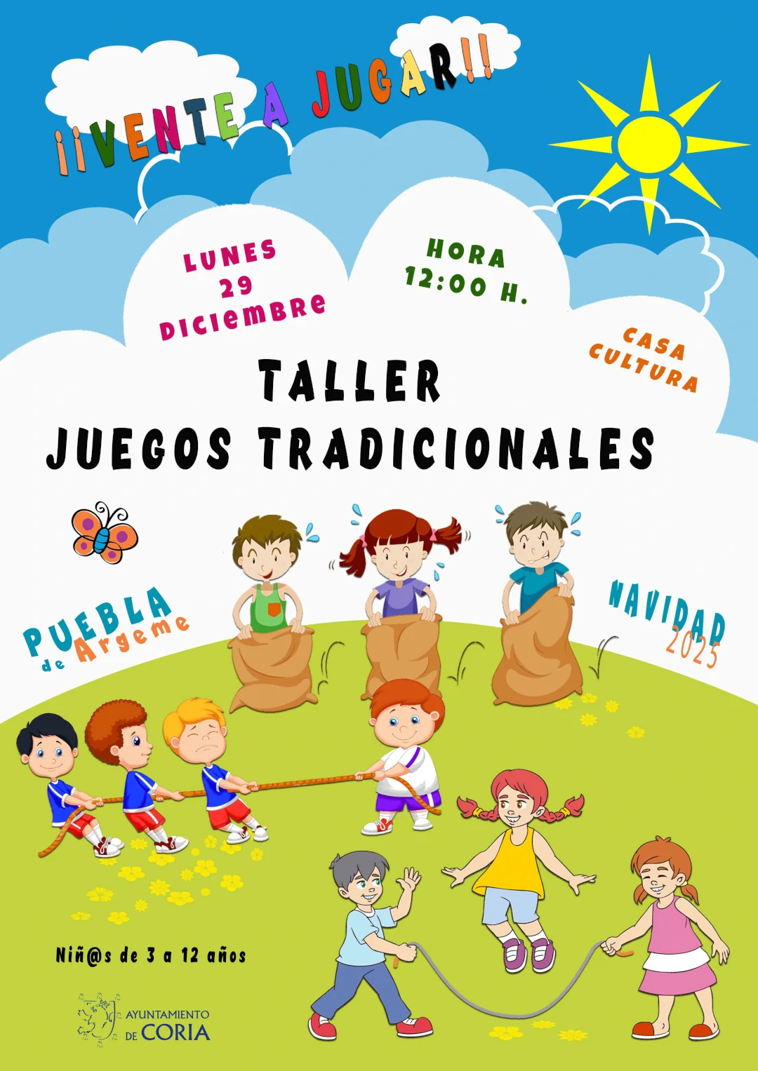Taller de Juegos Tradicionales en Puebla de Argeme