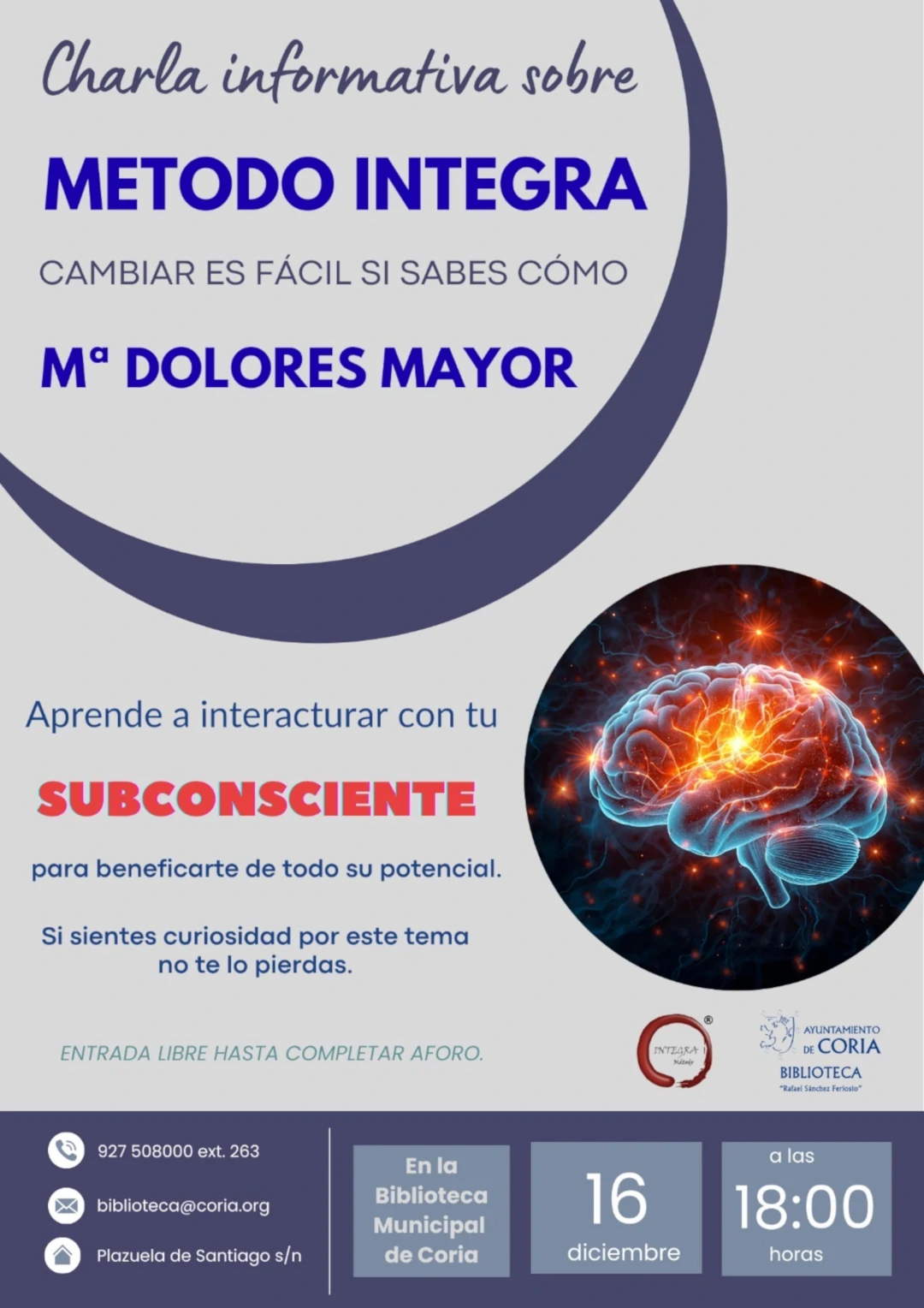 Charla informativa sobre Método Integra