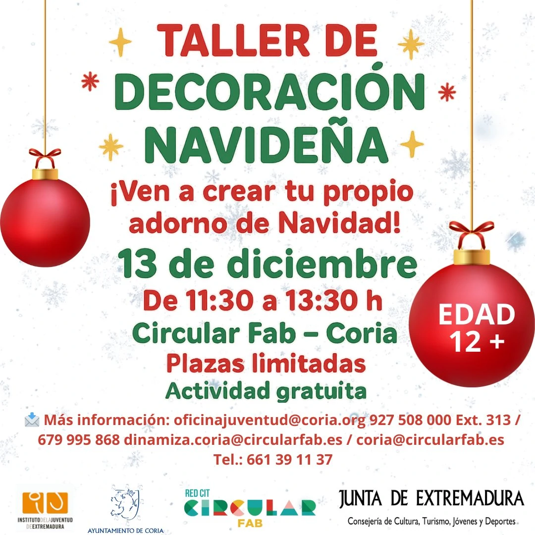 𝐓𝐚𝐥𝐥𝐞𝐫 𝐝𝐞 𝐃𝐞𝐜𝐨𝐫𝐚𝐜𝐢𝐨́𝐧 𝐍𝐚𝐯𝐢𝐝𝐞𝐧̃𝐚 𝐞𝐧 𝐂𝐨𝐫𝐢𝐚