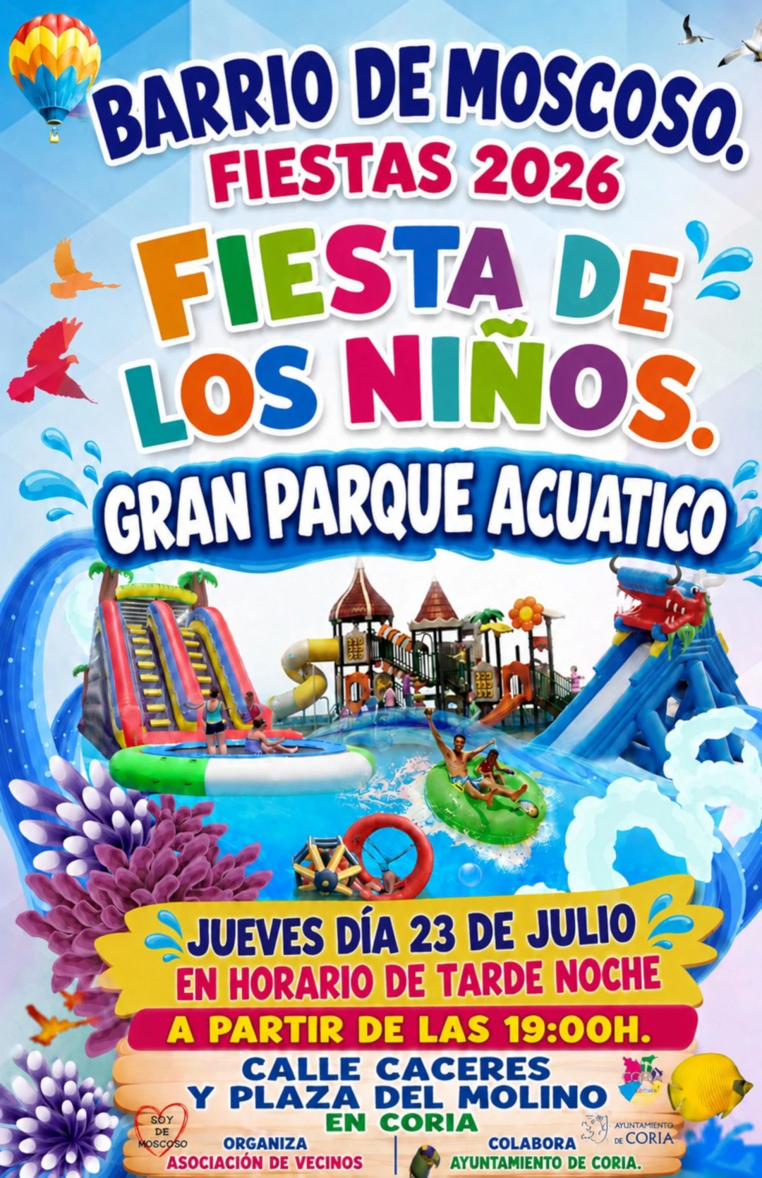 Gran Fiesta de los Niños en las Fiestas de Moscoso