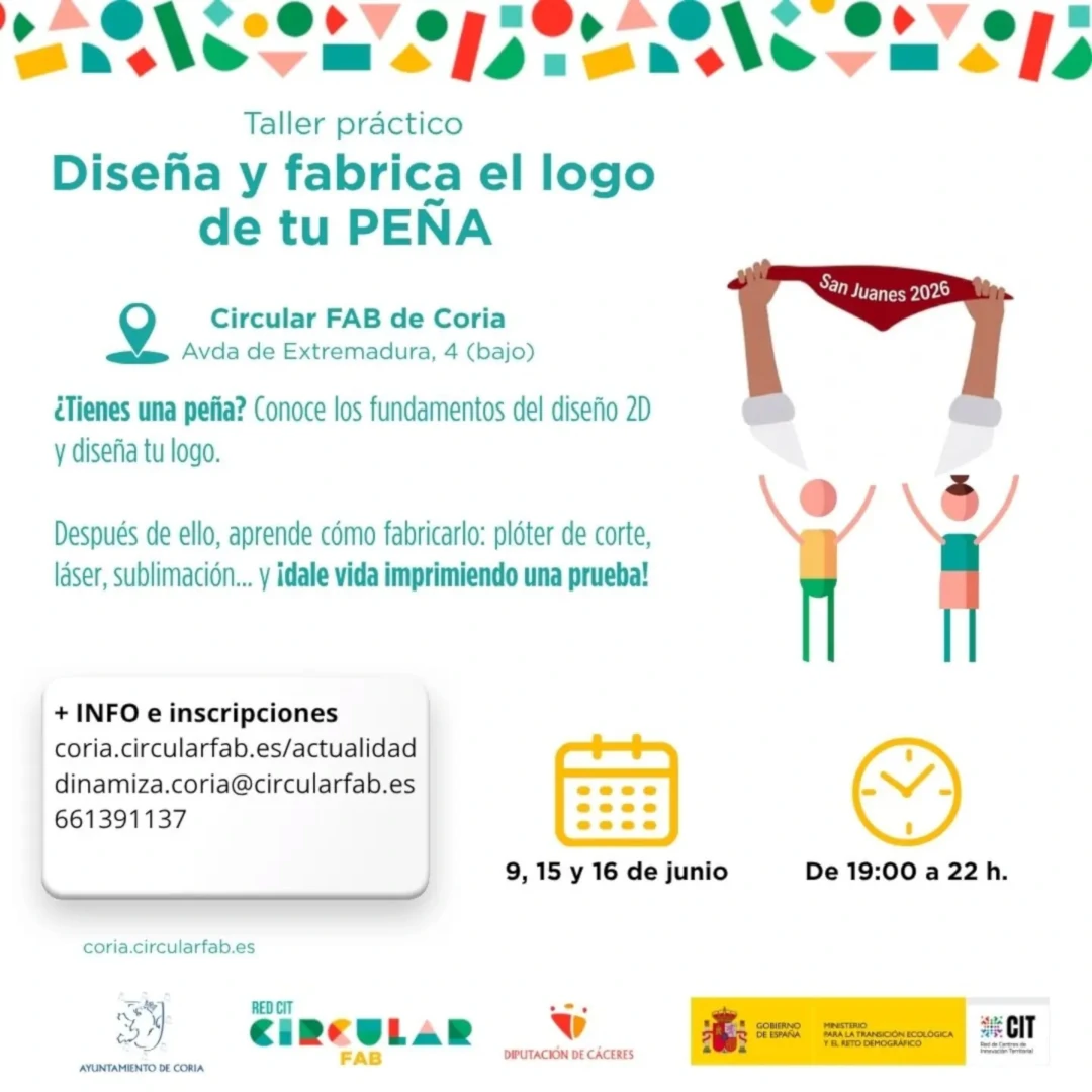 Diseña y fabrica el logo de tu Peña – Taller Práctico