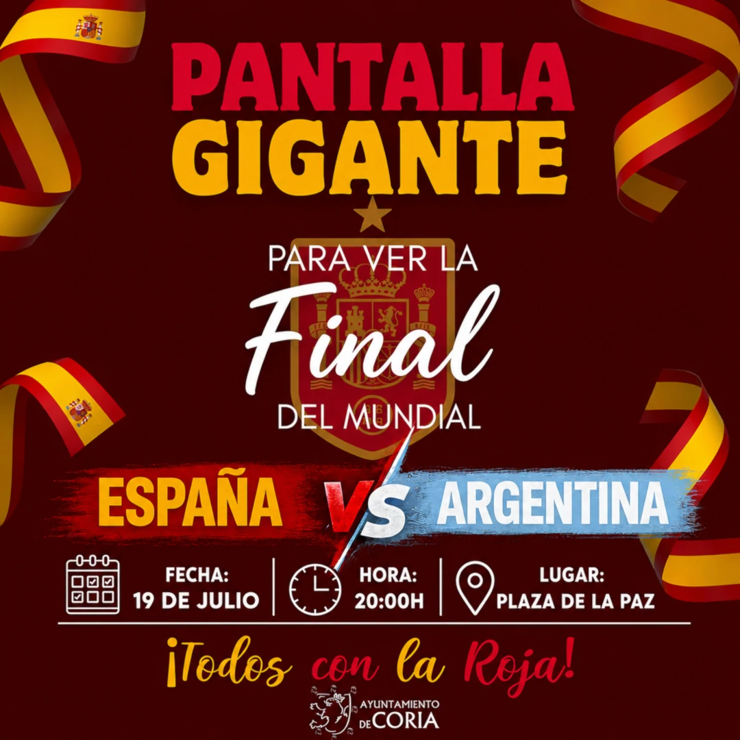 Final del Mundial en Pantalla Gigante – España vs Argentina