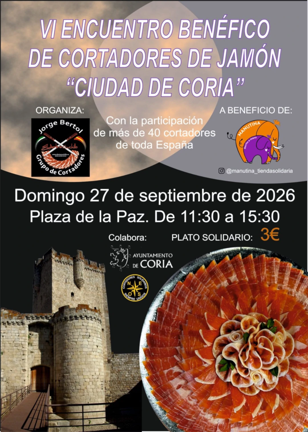 VI Encuentro de Cortadores de Jamón “Ciudad de Coria”
