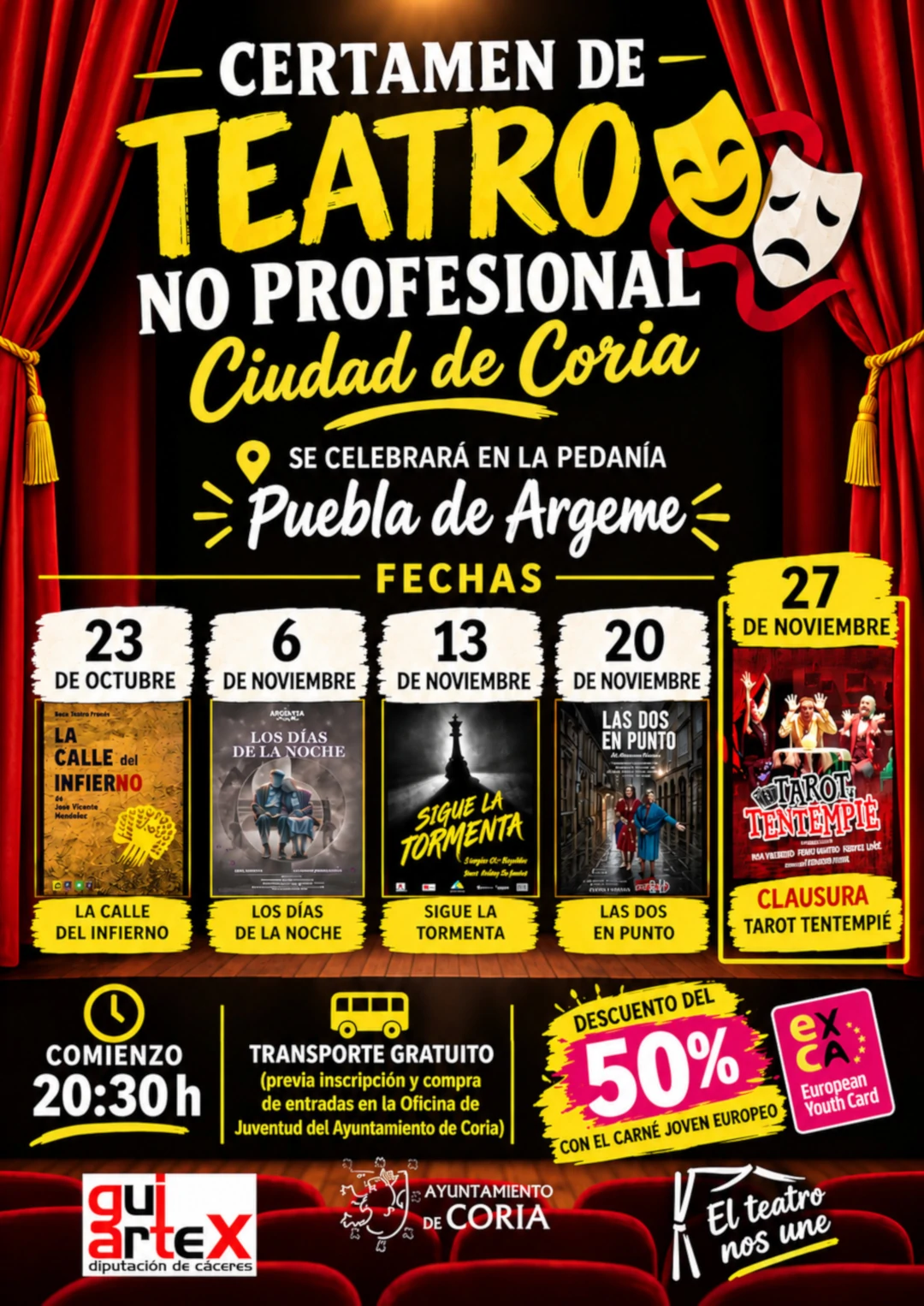 Certamen de Teatro No Profesional “Ciudad de Coria” 2026