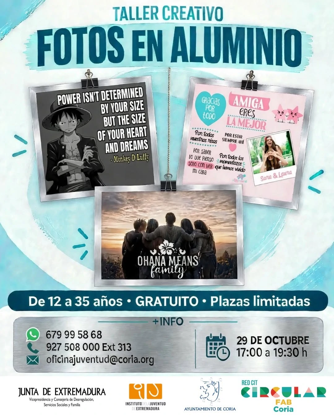 Taller Creativo «Fotos en Aluminio»
