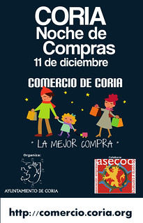 Viernes 11 de diciembre, Noche de Compras en la Ciudad de Coria.