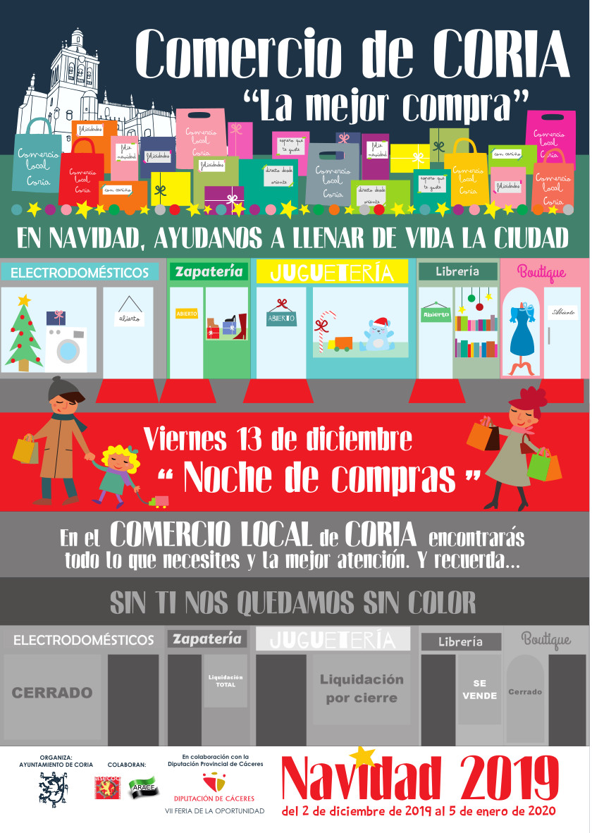 La Noche de Compras se celebrará el viernes día 13 de diciembre con muchas actividades y sorpresas