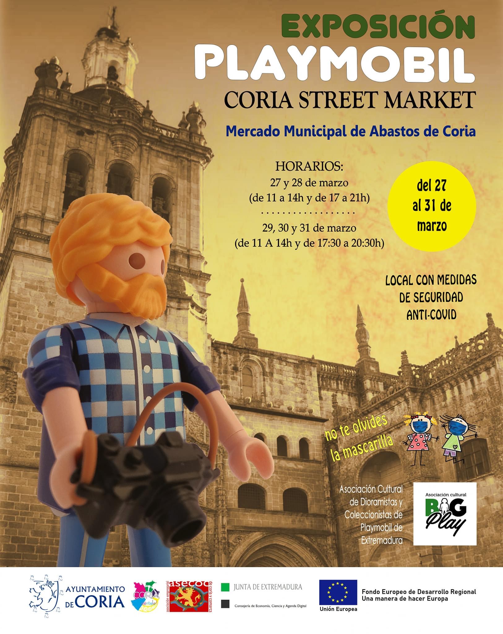 Un total de once establecimientos participarán en la Feria Comercial «Coria Street Market»